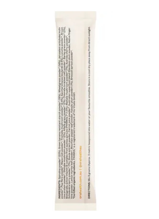 Ora Health Organic Greens Super Powder 1 Serve